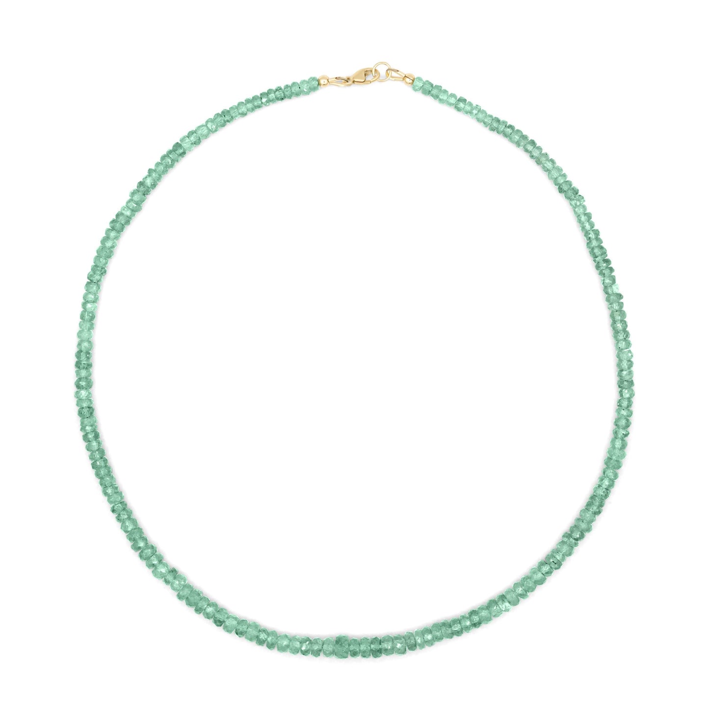 Green Kyanite necklace featuring a polished green gemstone pendant on a delicate chain by Earthly Abundance.