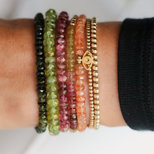 Pink and yellow tourmaline