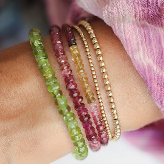 Pink and yellow tourmaline