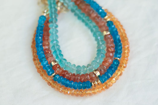Sunstone Bracelet faceted