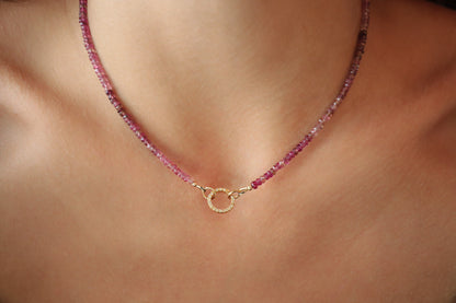 Pink Tourmaline Carabiner