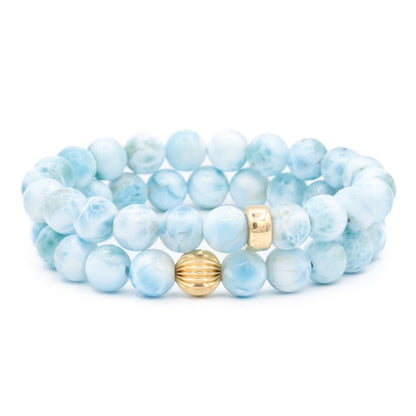 Larimar bracelet 8mm