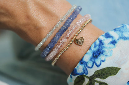 Smooth rondel Tanzanite Bracelet