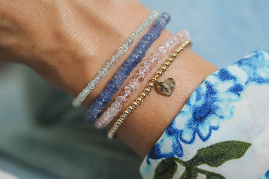 Smooth rondel Tanzanite Bracelet
