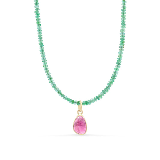 Zambian Emerald + Pink Tourmaline