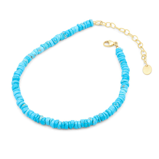 Endless Summer Anklet - Sleeping Beauty Turquoise