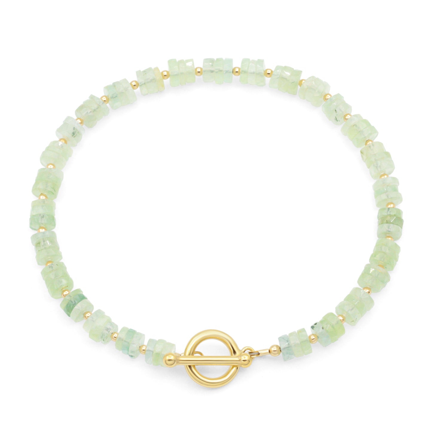 Prehnite Toggle Bracelet