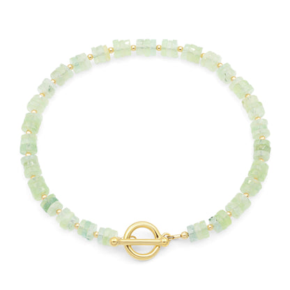 Prehnite Toggle Bracelet