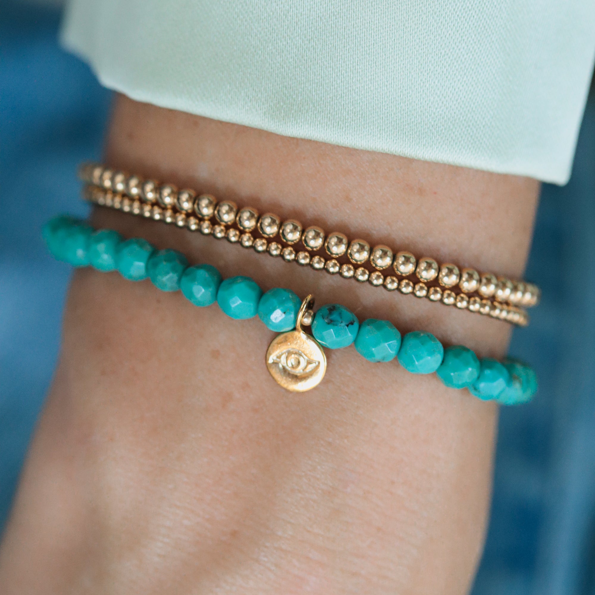 Round Turquoise Bracelet