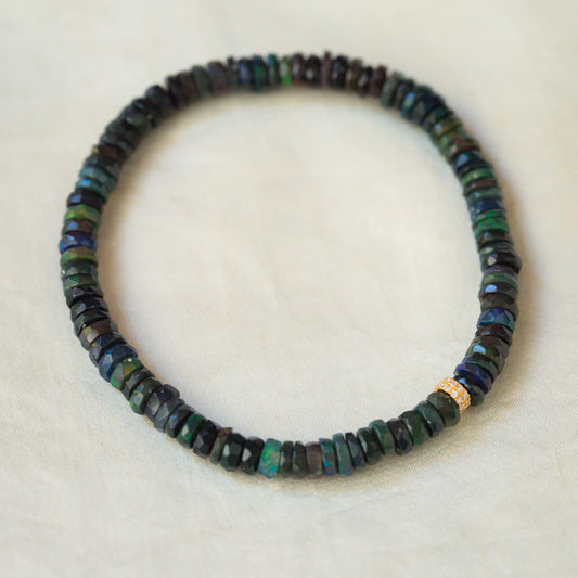 Black Opal Diamond Bracelet
