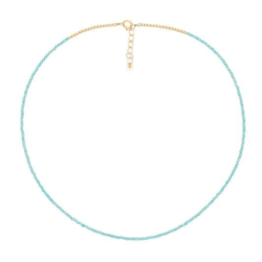 Tiny Amazonite 2mm Necklace