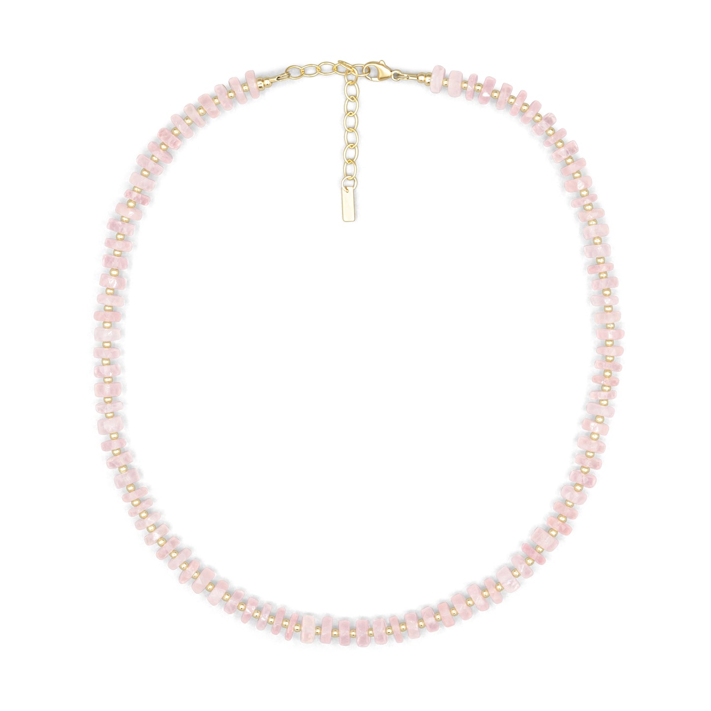 Heishi Gemstone Necklace - 14K gold filled