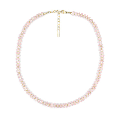Heishi Gemstone Necklace - 14K gold filled