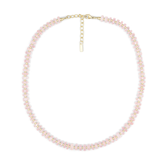 Heishi Gemstone Necklace - 14K gold filled
