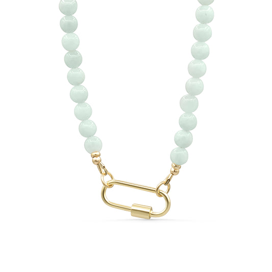 6mm Carabiner Necklace Oval Screw