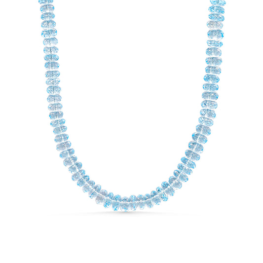 Celeste Blue Topaz Necklace - 14K