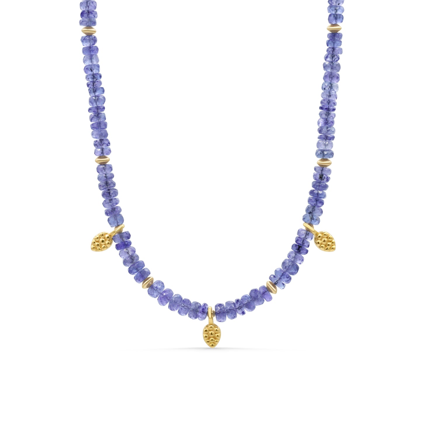 Tanzanite drop necklace