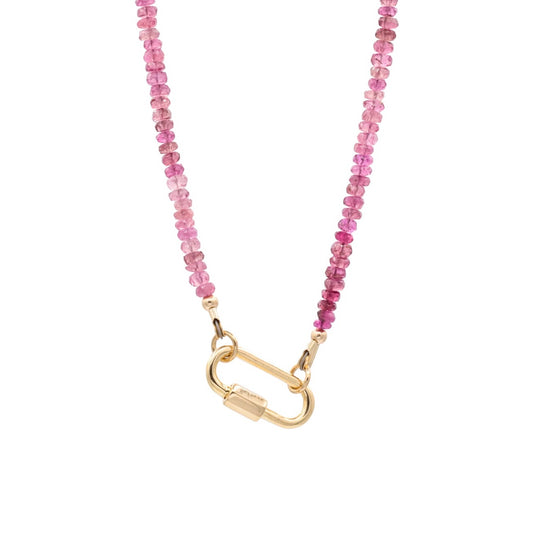 Pink Tourmaline Carabiner