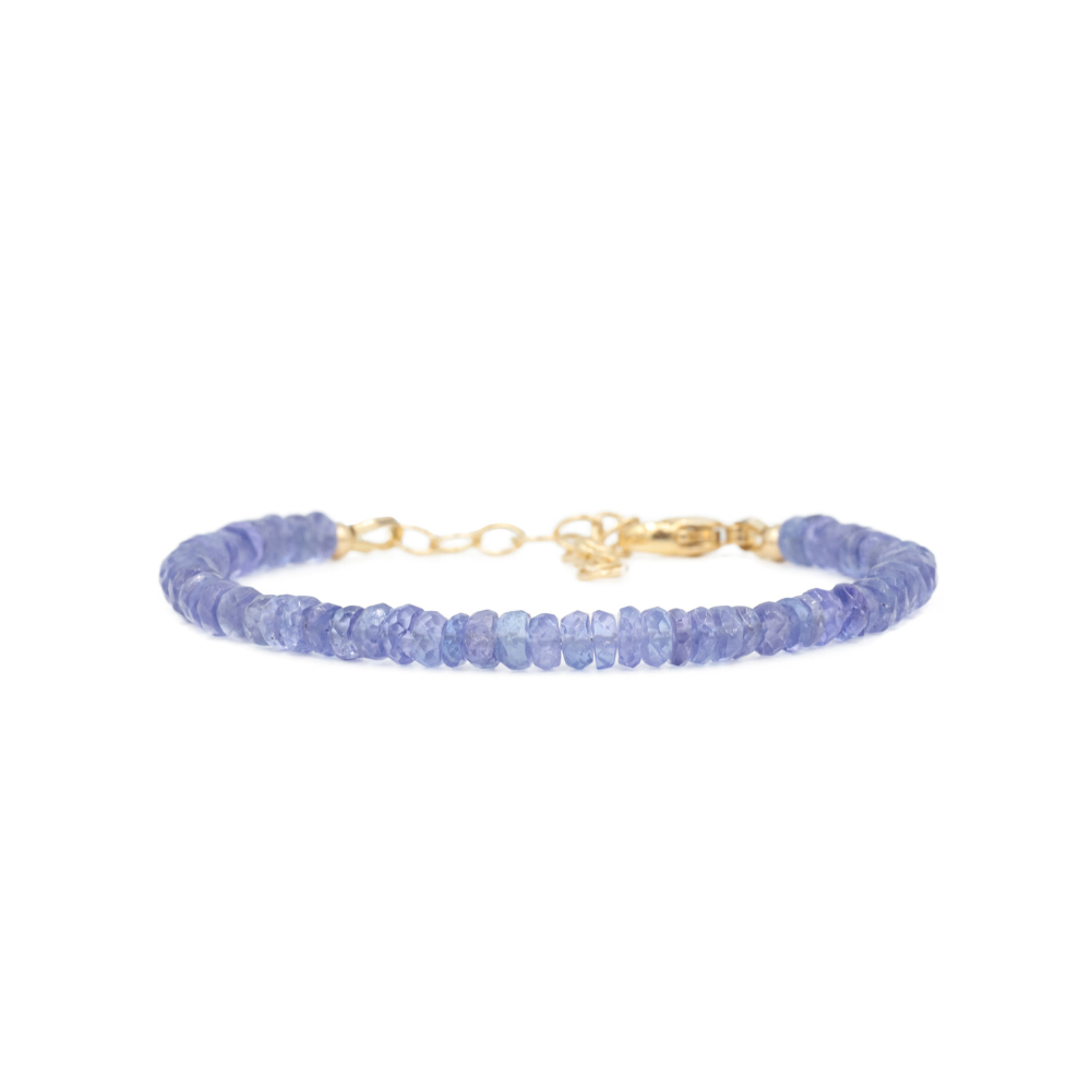 Tanzanite Beaded Bracelet