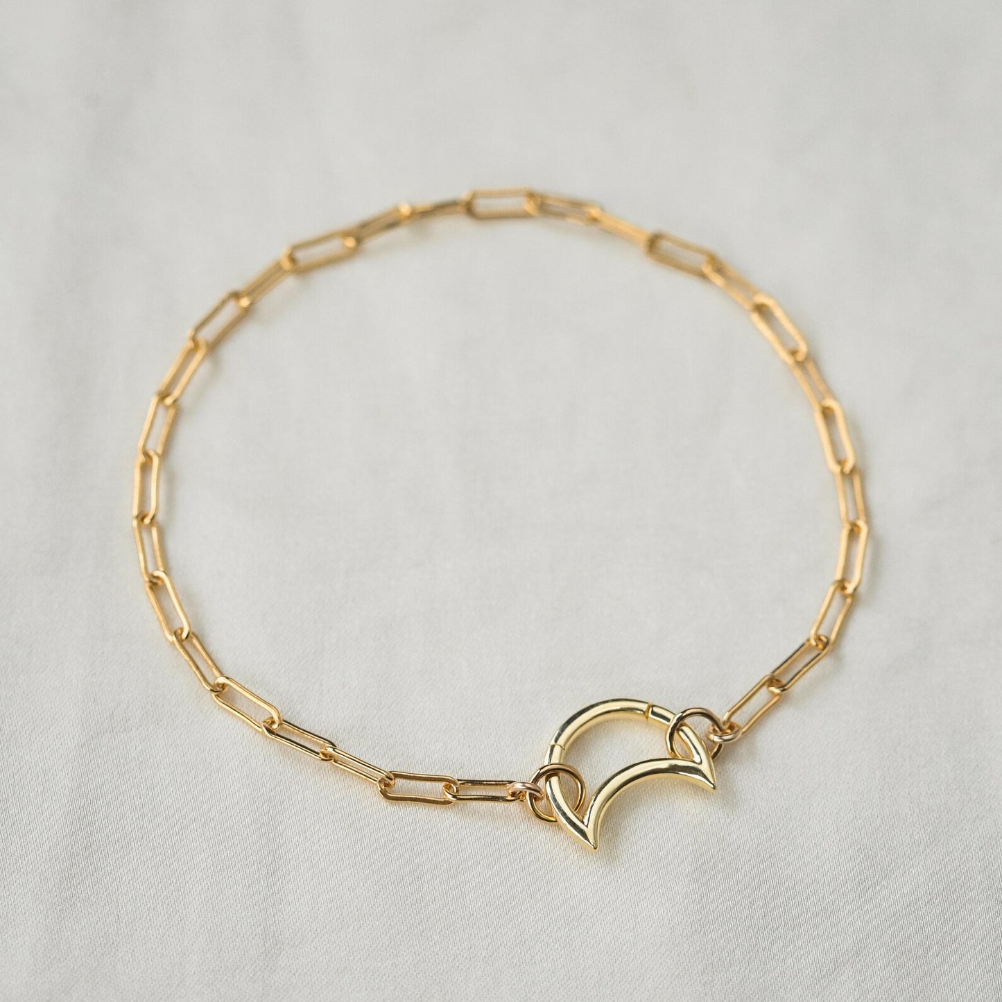 Moon Carabiner Paperclip Bracelet - Earthly Abundance