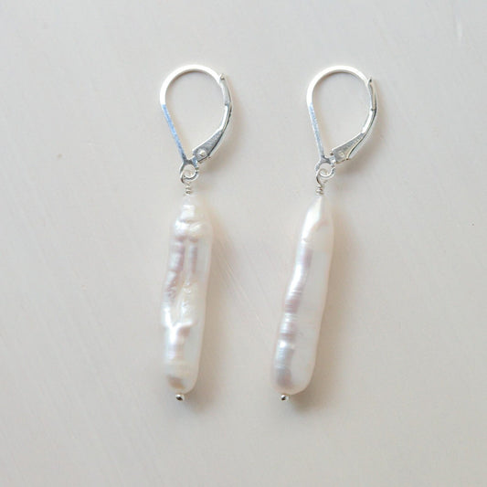 Freshwater pearl earrings