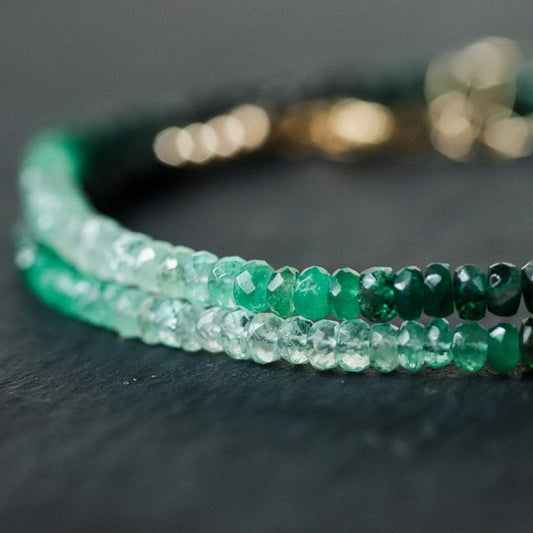 Ombre Emerald Necklace