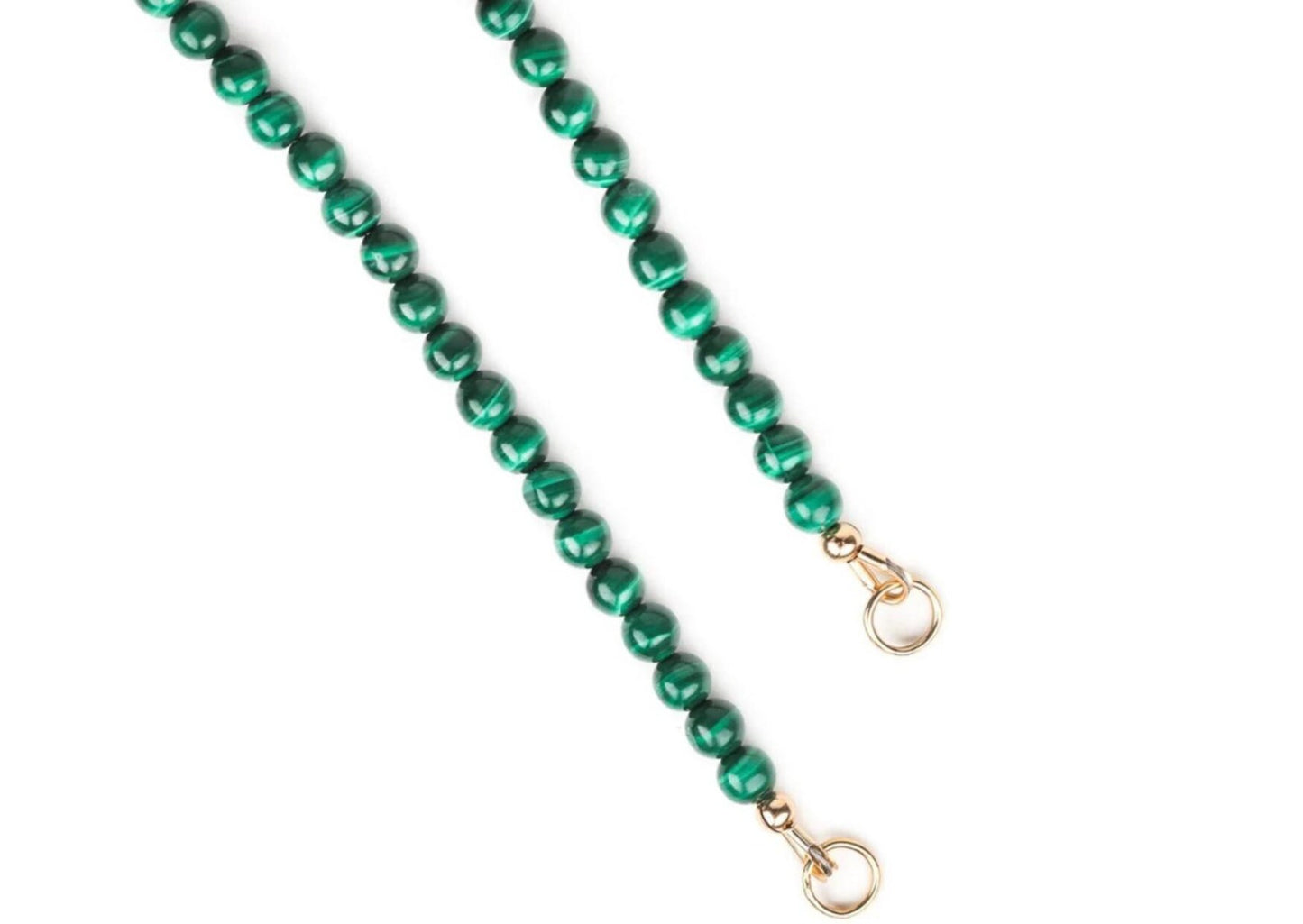 Beaded Malachite 4mm | AAAA+ Malachite Choker | Malachite gold filled jewelry | Healing malachite jewelry | Gemstone statement necklace