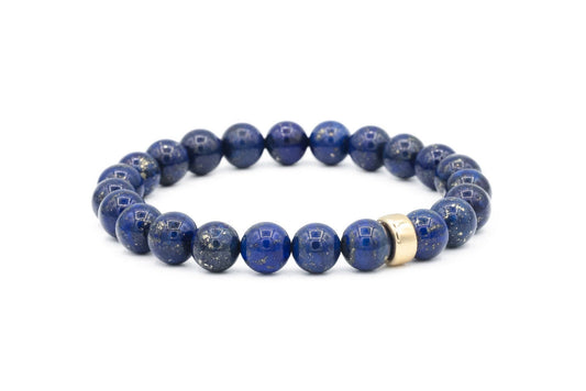 14K GOLD Lapis Lazuli 8mm, Genuine Lapis Lazuli Beaded Bracelet, [EBLM1107] 8mm Genuine Lapis Lazuli bracelet, gold lapis lazuli 8mm, lapis