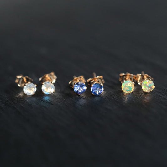 Moonstone 14K gold filled earring, gemstone stud earring, [EEMP1239] gold filled gemstone studs, moonstone earrings, moonstone stud earrings