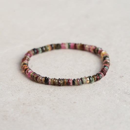 SOLID 14K GOLD Mixed Tourmaline