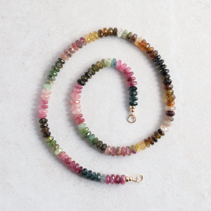 Mixed Tourmaline Beaded Necklace