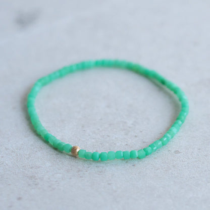Chrysoprase bracelet | Green Chrysoprase jewelry | genuine chrysoprase, chrysoprase beaded bracelet, Chrysoprase beaded #ccf3 W