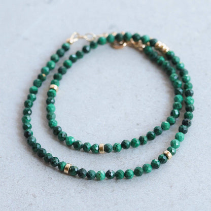Faceted Malachite Necklace