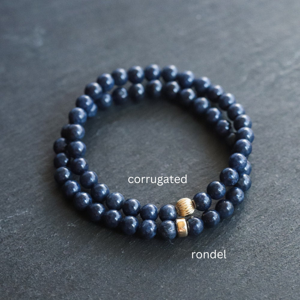 Blue Sapphire 6mm - 14K