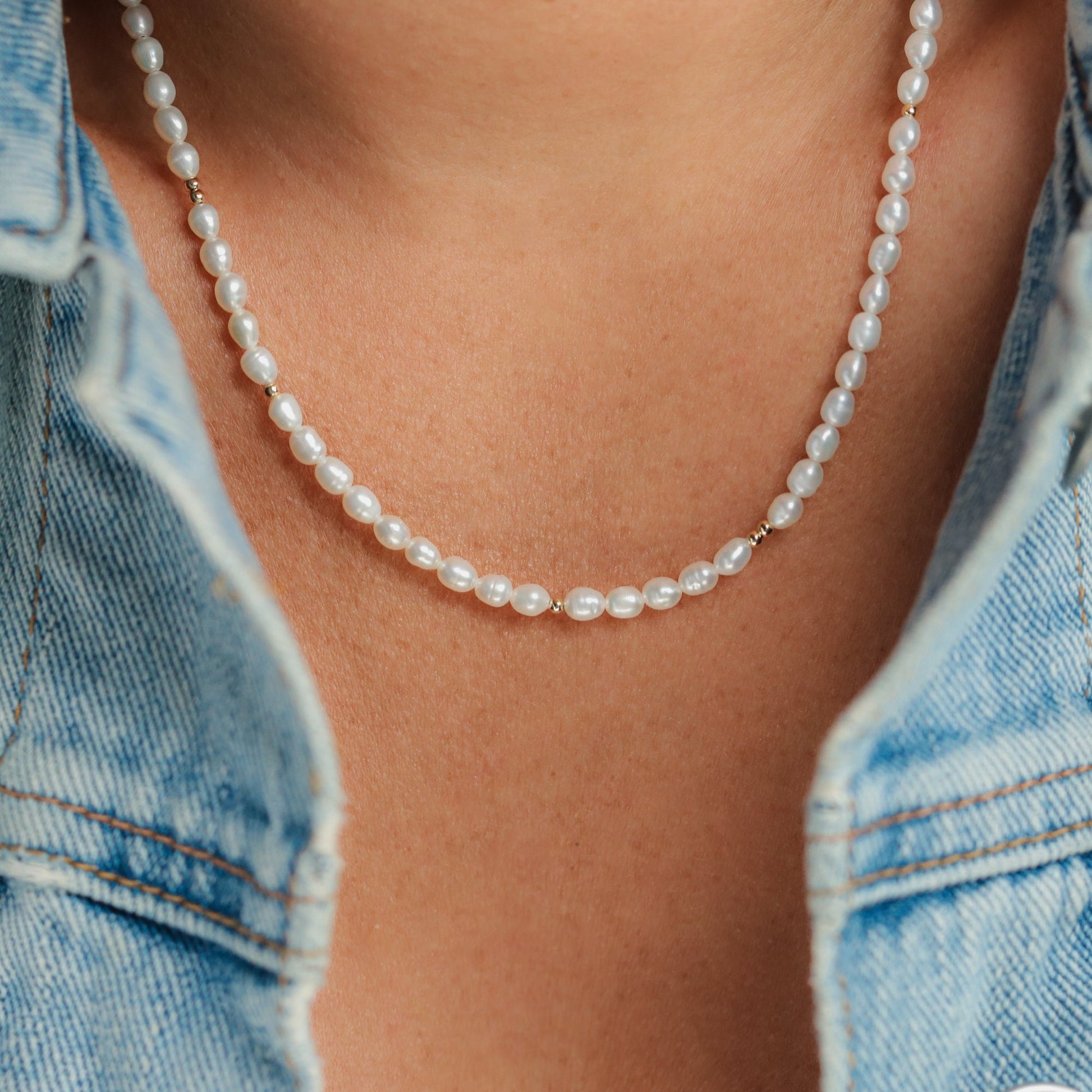 Freshwater Pearl Choker - 14K
