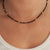 Black Spinel Gold Necklace