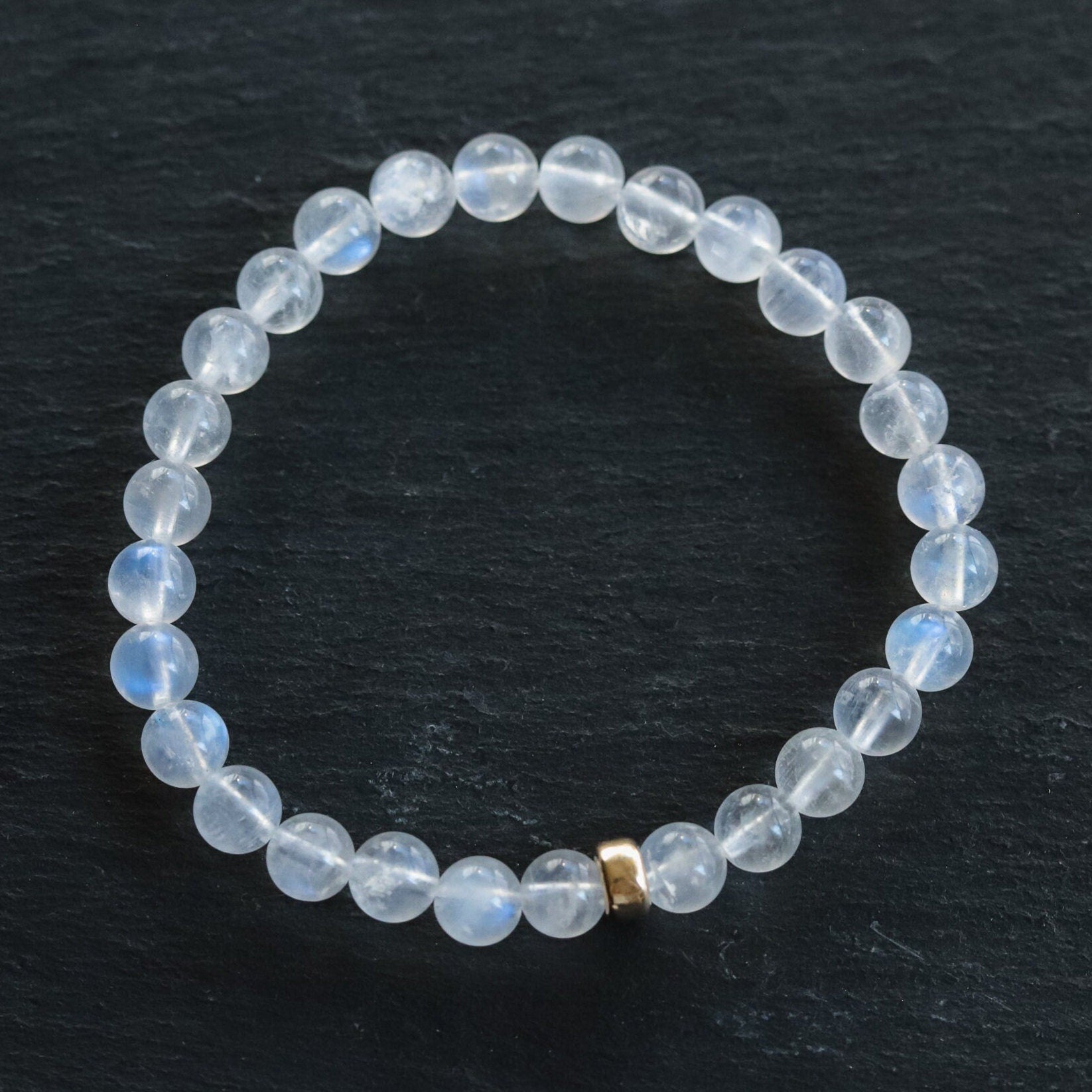 14K GOLD aaaa+ Moonstone 6mm | rainbow moonstone bracelet [EBMM1020] | AAA+ Rainbow Moonstone 6mm | rainbow moonstone bracelet | Moonstone