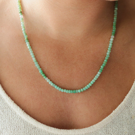 Ombre chrysoprase 14K gold filled