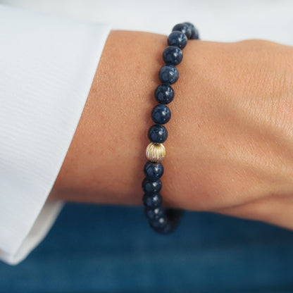 Blue Sapphire 6mm - 14K