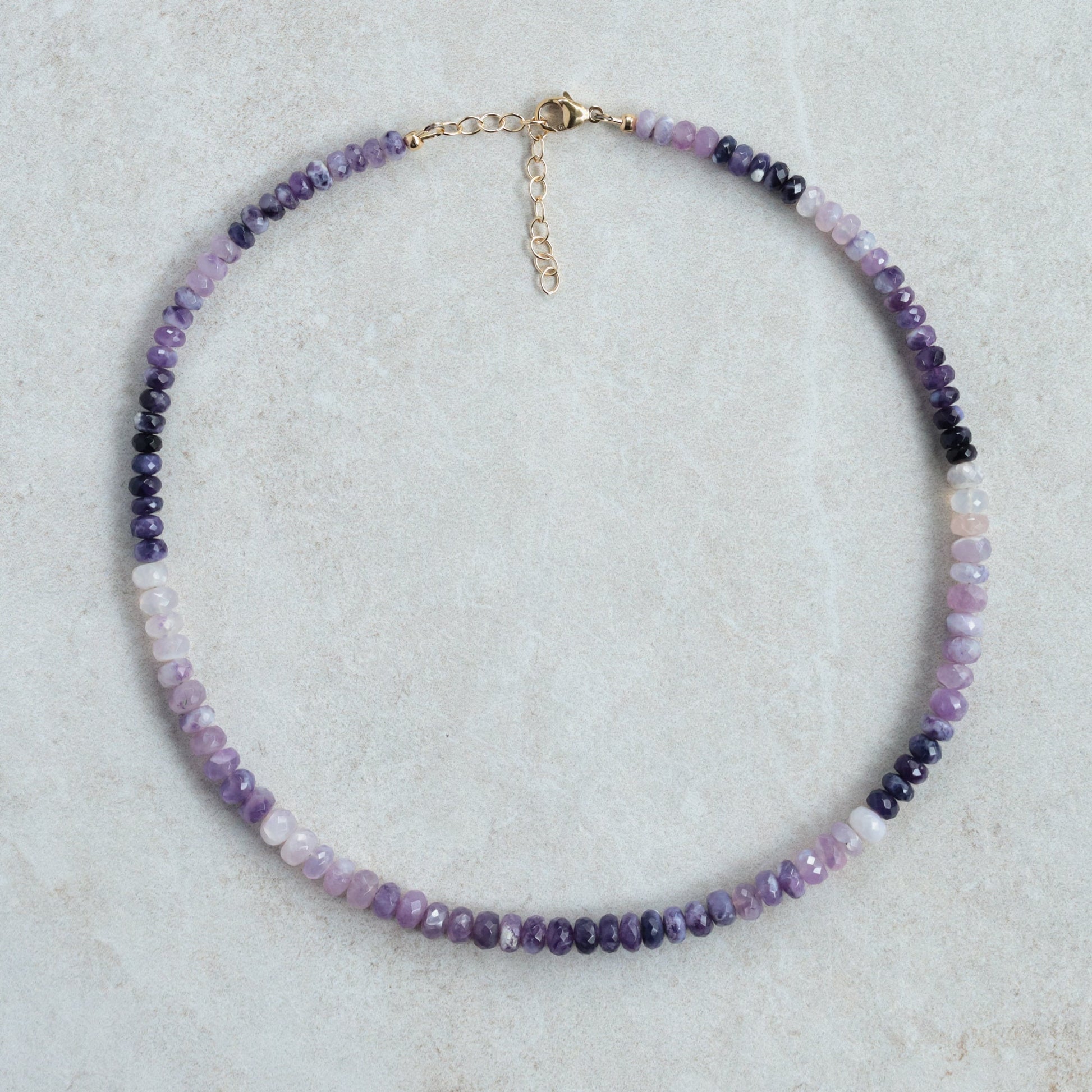 RARE Purple Opal Necklace | Stunning natural Tiffany opal necklace, purple opal | Gradient style gemstone necklace | Statement gemstone