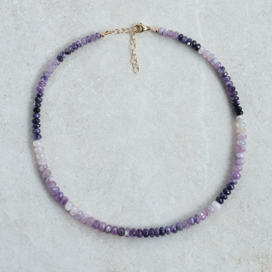 RARE Purple Opal Necklace | Stunning natural Tiffany opal necklace, purple opal | Gradient style gemstone necklace | Statement gemstone