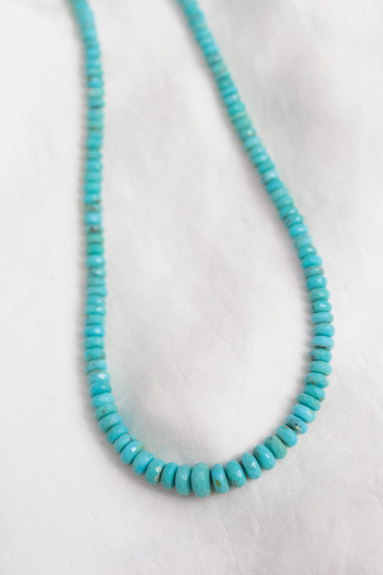 Genuine Turquoise Necklace | Authentic Beaded Turquoise Jewelry | Arizona Turquoise | Beaded Turquoise, December Birthstone