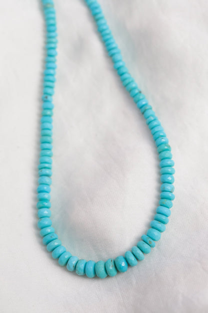 Genuine Turquoise Necklace | Authentic Beaded Turquoise Jewelry | Arizona Turquoise | Beaded Turquoise, December Birthstone
