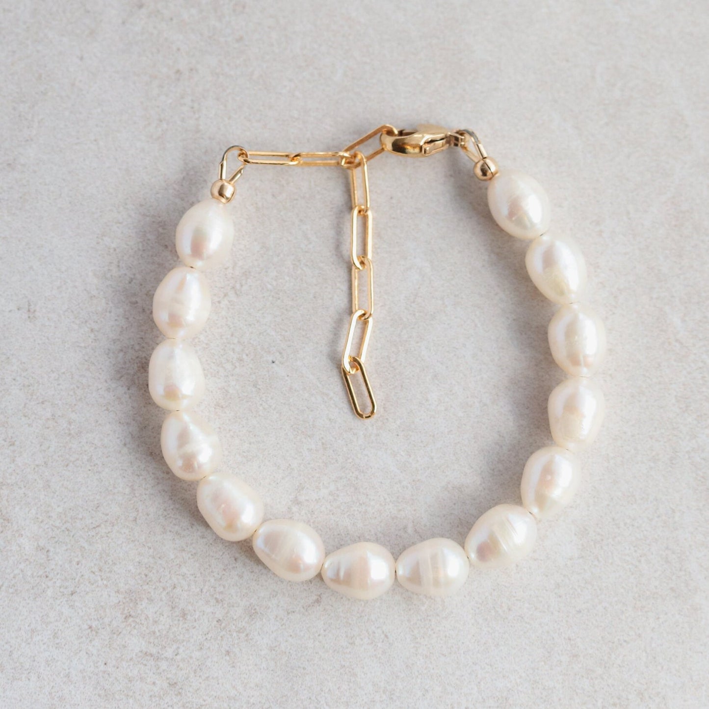 Freshwater Pearl bracelet gold filled June birthstone jewelry Bridesmaid gift for her Pearl jewelry Wedding jewelry for brides June #0148