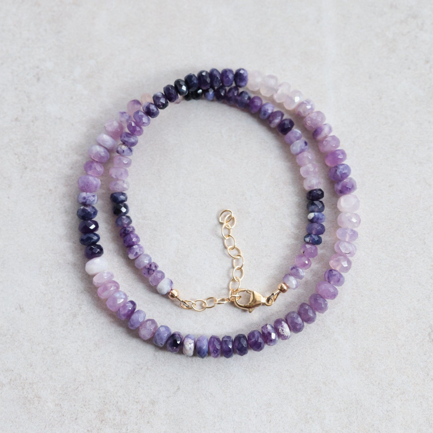 RARE Purple Opal Necklace | Stunning natural Tiffany opal necklace, purple opal | Gradient style gemstone necklace | Statement gemstone