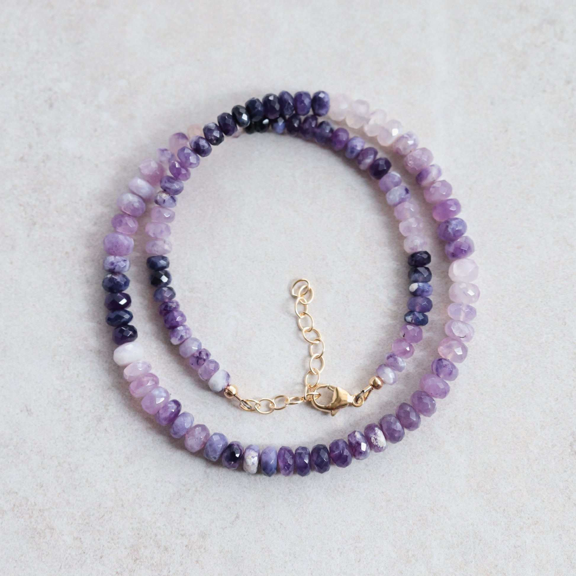 RARE Purple Opal Necklace | Stunning natural Tiffany opal necklace, purple opal | Gradient style gemstone necklace | Statement gemstone