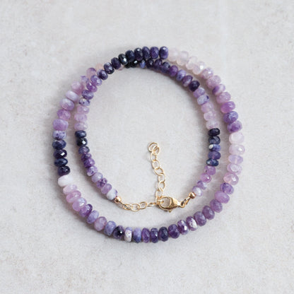 RARE Purple Opal Necklace | Stunning natural Tiffany opal necklace, purple opal | Gradient style gemstone necklace | Statement gemstone