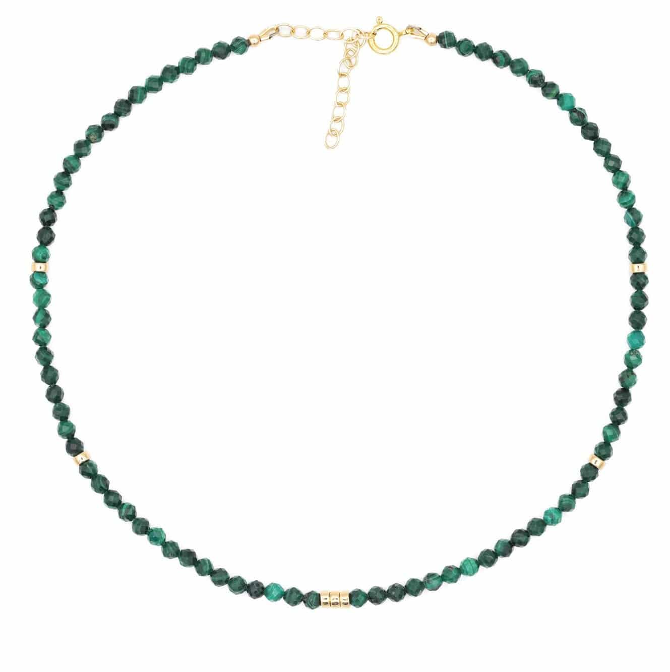 Faceted Malachite Necklace