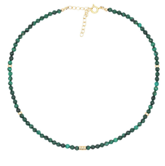 Faceted Malachite Necklace