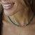 Beaded Malachite 4mm | AAAA+ Malachite Choker | Malachite gold filled jewelry | Healing malachite jewelry | Gemstone statement necklace